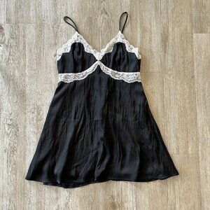 Womens Fashion Nova Black Slip Mini Dress - XL